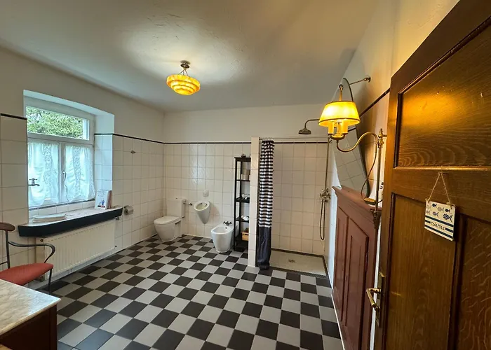 Quarto em Acomodações Particulares Hinkelshof - 3 Gaestezimmer - Naturnah, Oekologisch, Urig, Selbstversorgerkueche Korperich