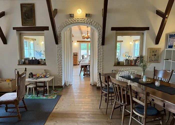 Quarto em Acomodações Particulares Hinkelshof - 3 Gaestezimmer - Naturnah, Oekologisch, Urig, Selbstversorgerkueche